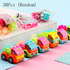 30pcs Building Block DIY Puzzle Cars Toys Construction Vehicle
