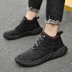 Men's Retro Stitch Ankle Boots for Outdoor Climbing