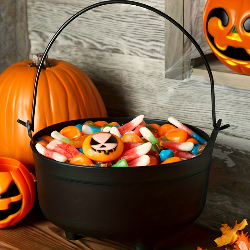 6pcs Halloween Cauldron Candy Buckets Bulk