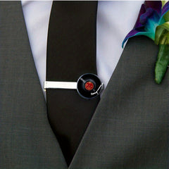 Men's Record Player Tie Clip - Tie Accessories
