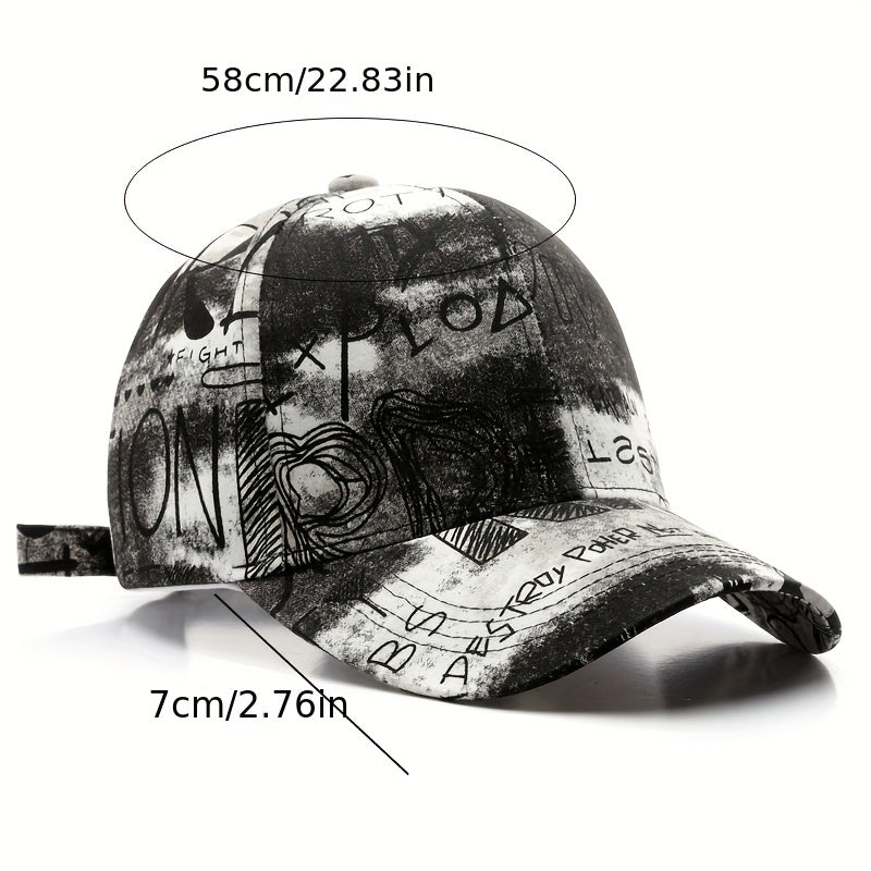 Street Personality Graffiti Hip Hop Baseball Cap Men's Peaked Cap
