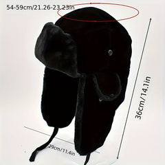 Thickened Velvet Trapper Hat Windproof Warm Hat