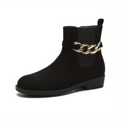 Vintage Girls Zipper Boots Non Slip Indoor Outdoor Travel Autumn Winter