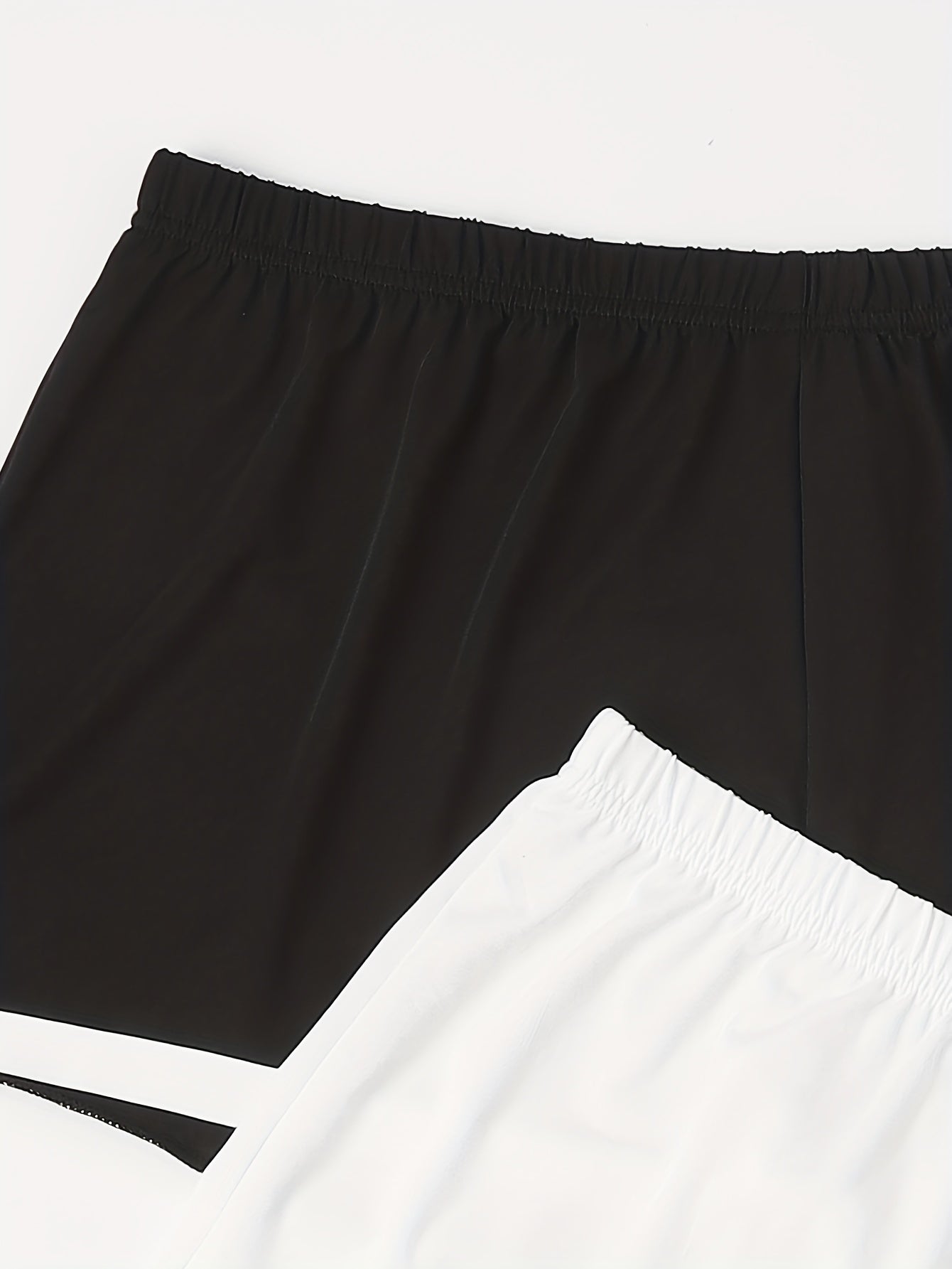 3 Pack Plus Size Colorblock Wide Leg Pajama Shorts Set