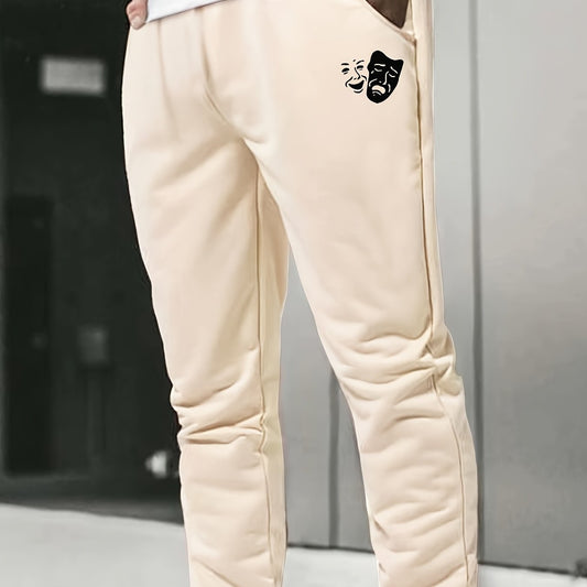 Men's Face Graphic Drawstring Sweatpants