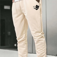 Men's Face Graphic Drawstring Sweatpants