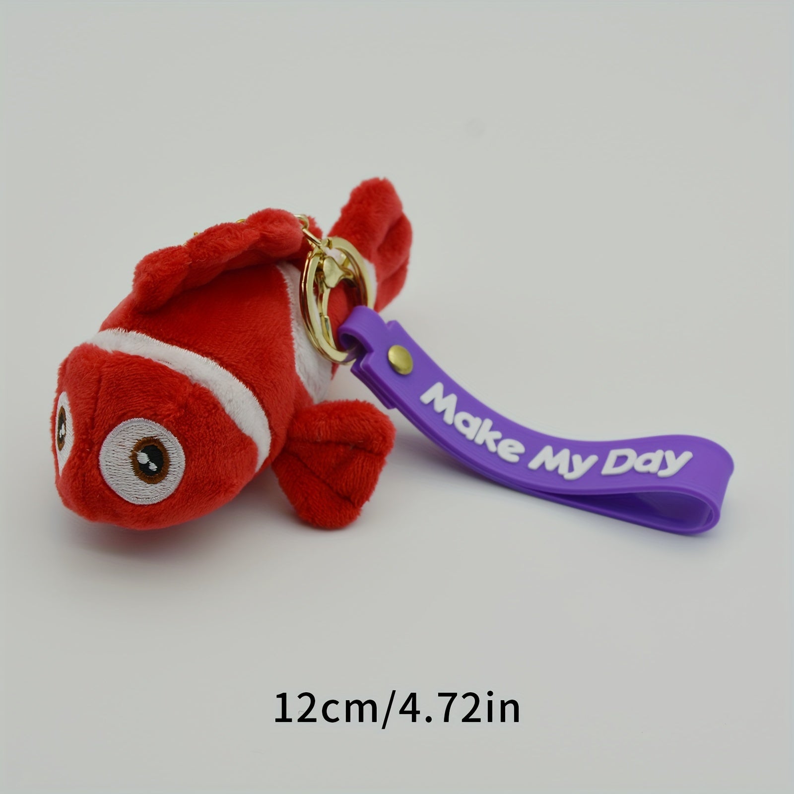 Ocean Series Plush Toy Clown Fish 4 inch 8 inch Fine Velvet Small Pendant