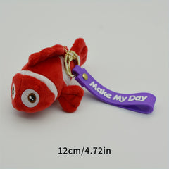 Ocean Series Plush Toy Clown Fish 4 inch 8 inch Fine Velvet Small Pendant
