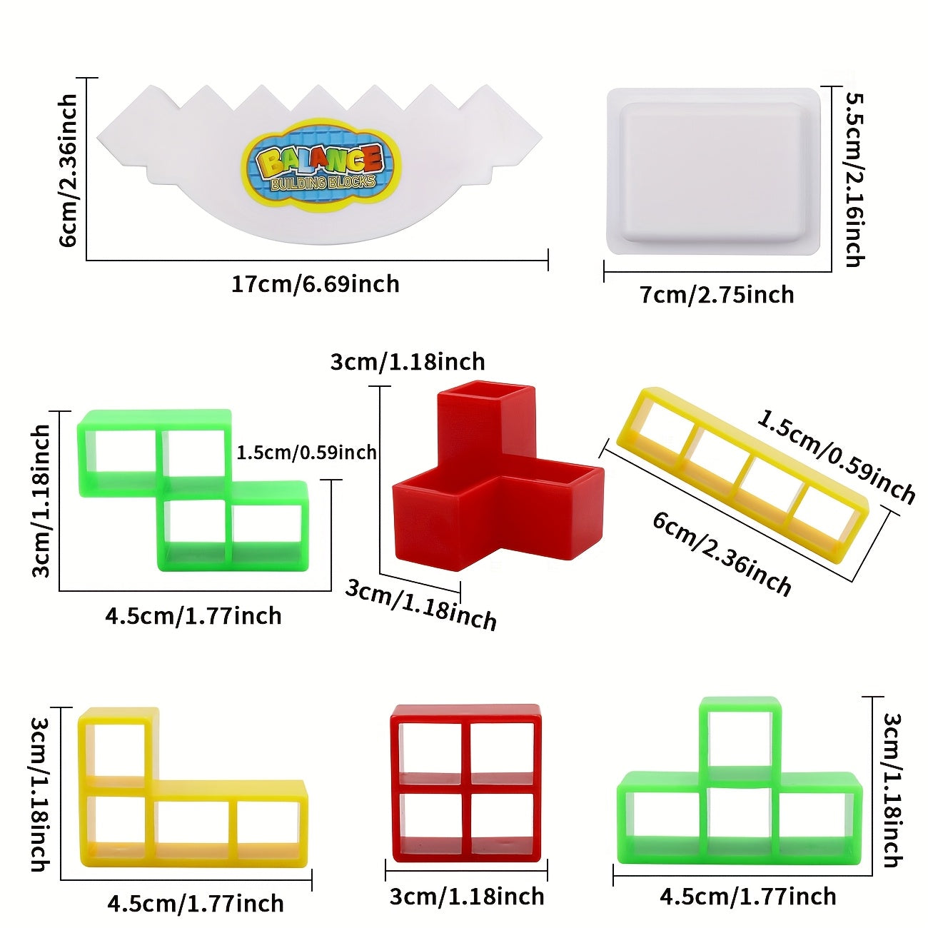 Balance Building Block Game Swing Stack Toy Puzzle Desktop Block Interactive Toy