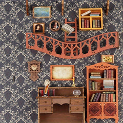 Handcrafted 3D Standing Book Magic House Model Kit Wooden Puzzle