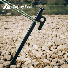 4pcs Heavy Duty Steel Tent Pegs - Portable Awning Stakes