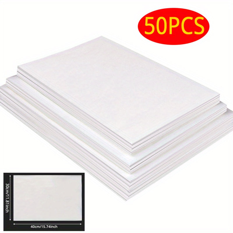 50pcs Parchment Paper Air Fryer Liners Non stick Heat Resistant Grill