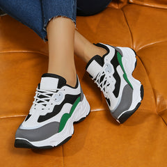 Women's Chunky Sneaker Lace-up Running Shoes