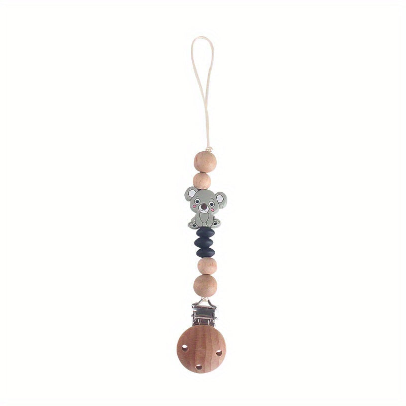 Bear Silicone Pacifier Clip | Safe Anti Chain Nipple Holder