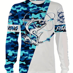 Men's Quick Dry Sun Protection Long Sleeve Outdoor Fishing Tops