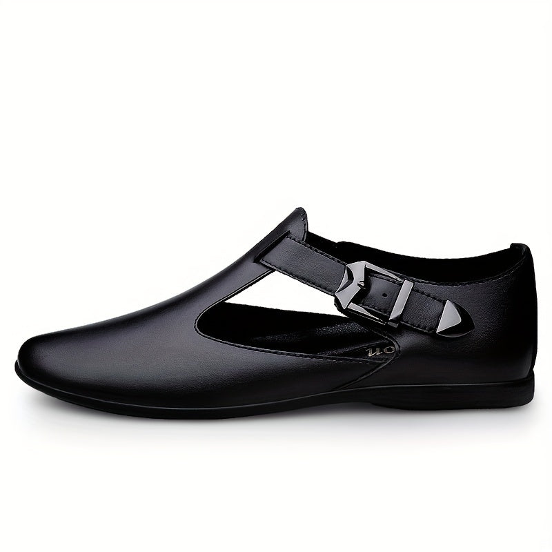 Men's Adjustable Strap Slip On Loafers, Outdoor Walking Shoes