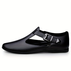 Men's Adjustable Strap Slip On Loafers, Outdoor Walking Shoes