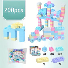 Macaron Colors Building Blocks Toy for Brain Development