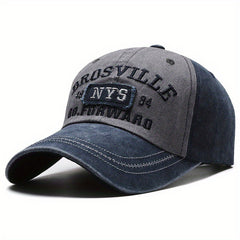 NYS Embroidery Patch Baseball Cap Vintage Distressed Dad Hat