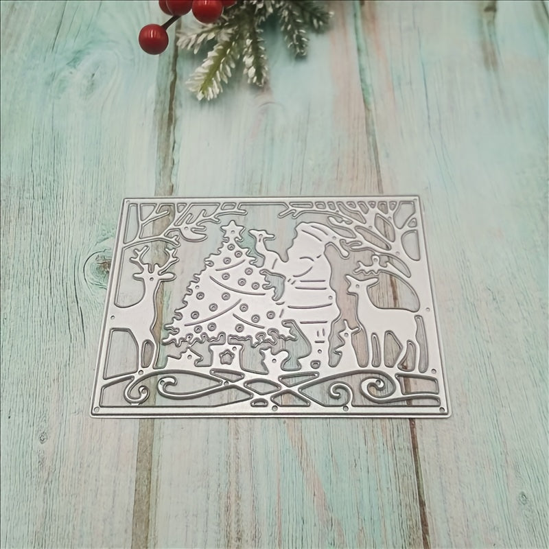 1pc Santa Claus Border Cover Cutting Mold For DIY Scrapbooking