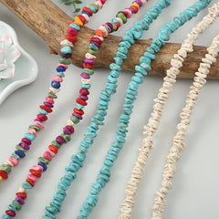 96inch Rustic Turquoise Gemstone Nuggets Irregular Stone Beads