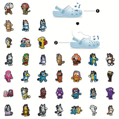 36pcs Dog Shoe Charm For DIY Shoes Pins Kids Boys Girls Men Women
