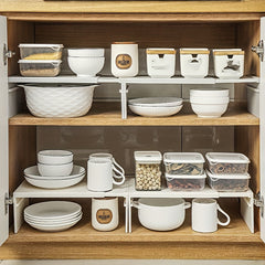 Retractable Kitchen Rack Countertop Cabinet Divider Layered Rack