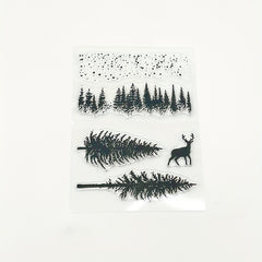 1pc Christmas Stamp Painting Tool DIY Scrapbooking Silicone Transparent