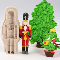 Silicone Christmas Guard Fondant Cake Chocolate Molds DIY Fondant Tools