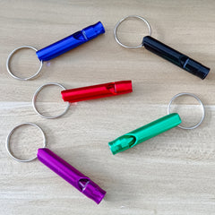 5pcs set Emergency Survival Whistle with Keychain, High Decibel Sound Safety