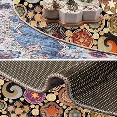 Abstract Modern Round Rug For Living Room Bedroom Kitchen