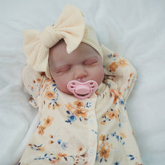 Handcrafted 43" Reborn Youngsters Girl Doll with Yellow Floral Outfit