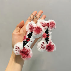 Demon Small Wing Bone Key Chain Plush Pendant Gift