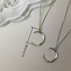 Y2K Moon Pendant Necklace Decorative Accessories Gift