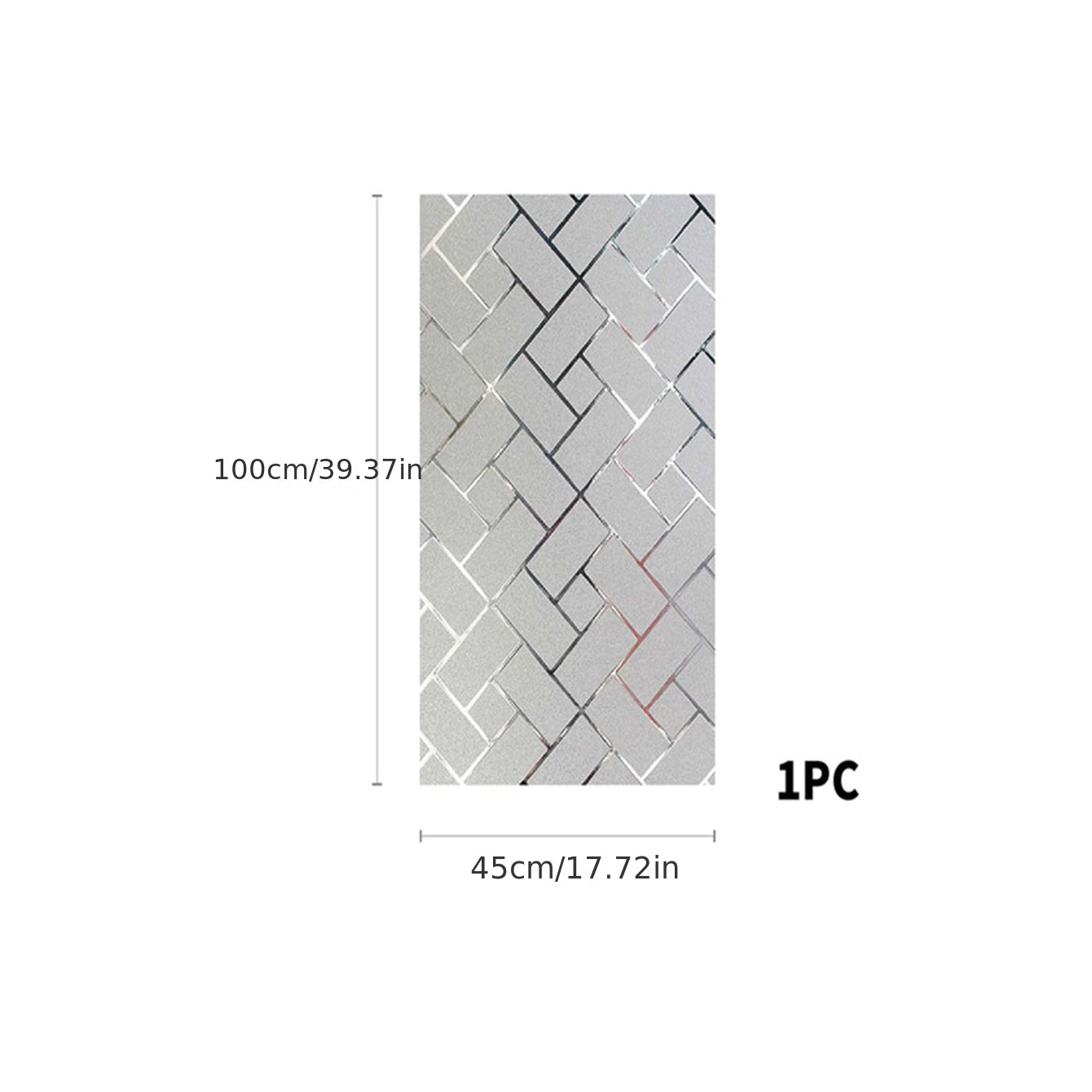 Geometric Pattern Glass Privacy Film for Home Decor