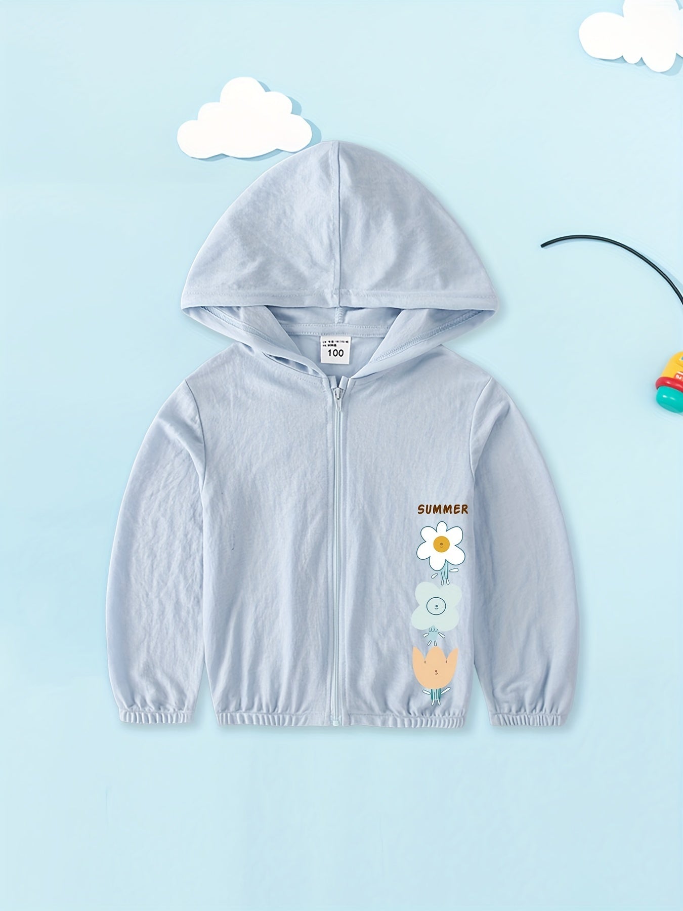 Girls Hooded Sunproof Jacket Kids Age 3 4 6