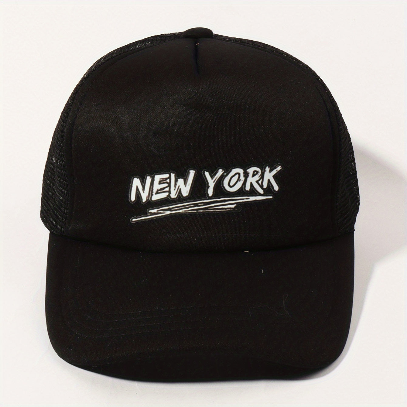 YORK Printed Trucker Hat Baseball Cap Adjustable Mesh Sunshade Dad Hat