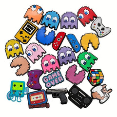 25pcs Funny Shoe Charms for Clogs - Jibtz Bubble Slides Sandals PVC Accessories