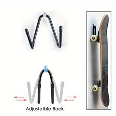 Long Board Skateboard Wall Mounted Clothes Rack Guitar Hook