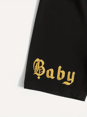 Girls Baby Girl Print Waistband Shorts Breathable Comfortable Casual Pants