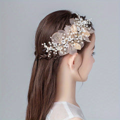 Artificial Flowers Hair Accessories Princess Decorative Head Jewelry