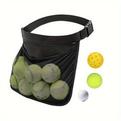 Portable Tennis Ball Holder Pickleball Ball Pouch Golf Ball Storage Bag