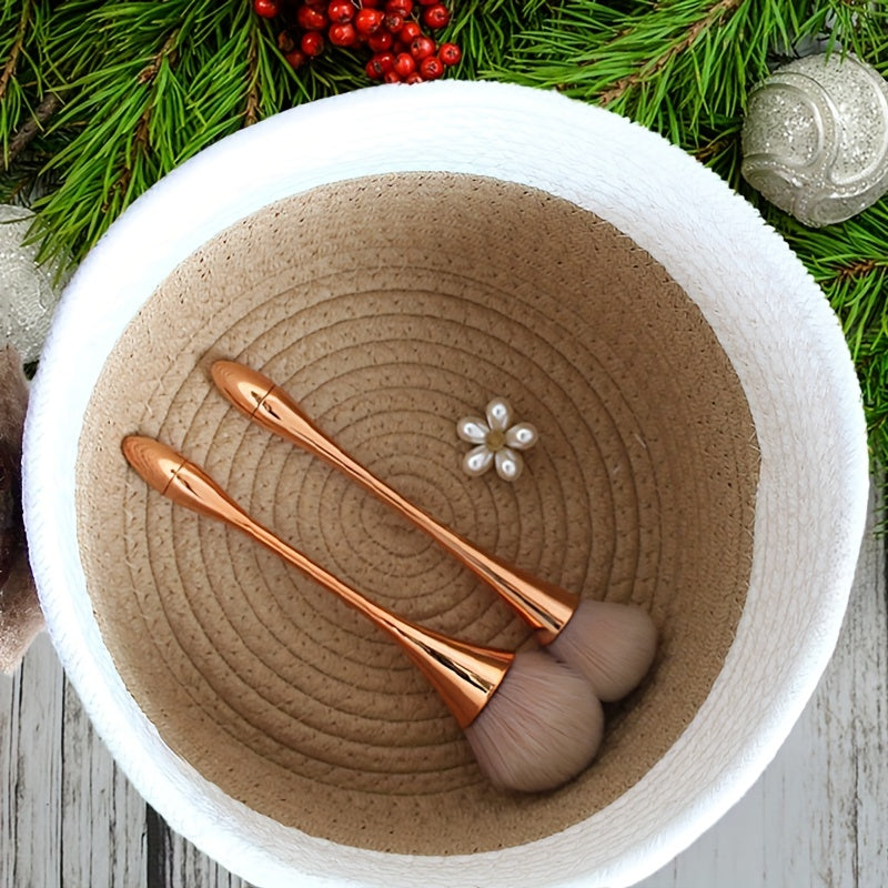 Cotton Rope Storage Basket Cartoon Makeup Organizer