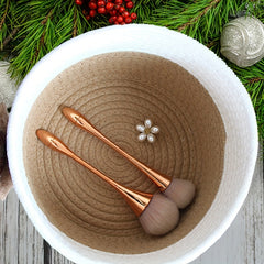 Cotton Rope Storage Basket Cartoon Makeup Organizer