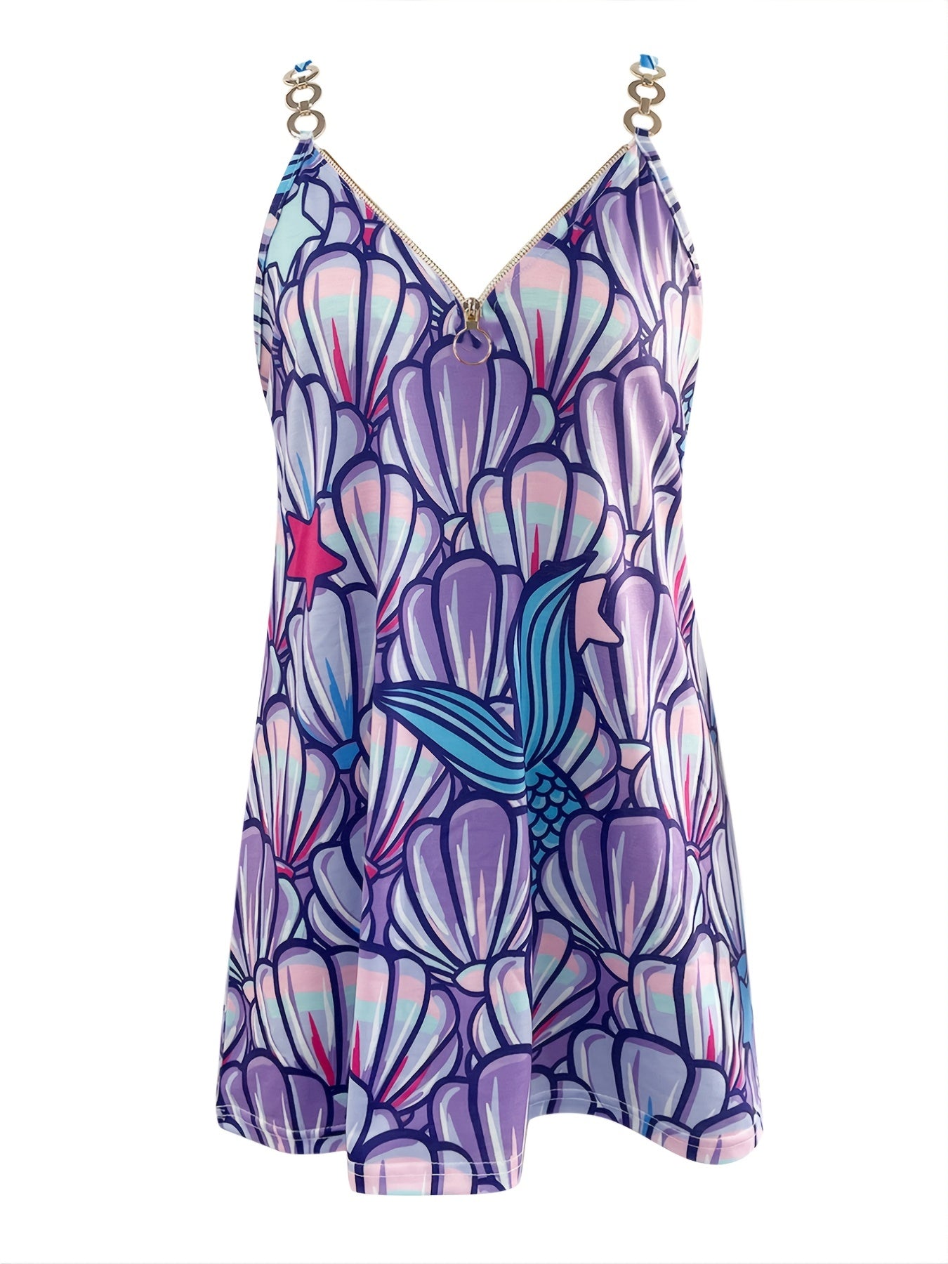 Women's Floral Print Cami Top Sleeveless V Neck Top