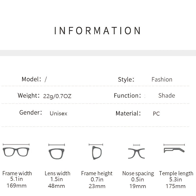 Clear Lens Cat Eyeglasses Lightweight Transparent Hiking Sports Accessory