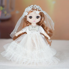 Big Eyed Girl Doll with Removable Outfits - Perfect Birthday Gift