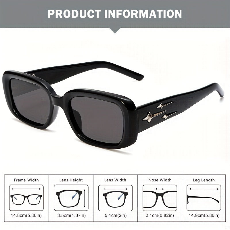 Men's Star Pattern Sunglasses With Box