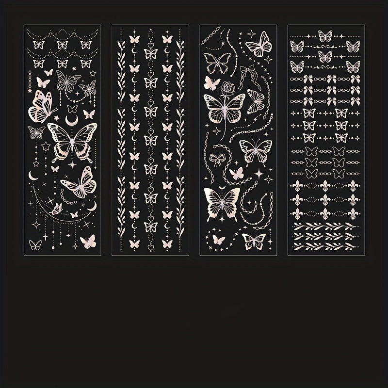 Galaxy Series 3D Hot Silver Scrapbook Stickers Set