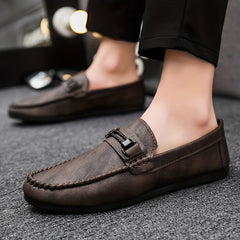 Men's Moc Toe Loafer Shoes Slip On Casual Non slip